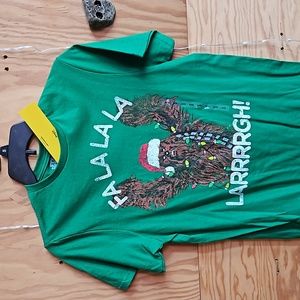 Star Wars Chewbacca Christmas Shirt Mens small